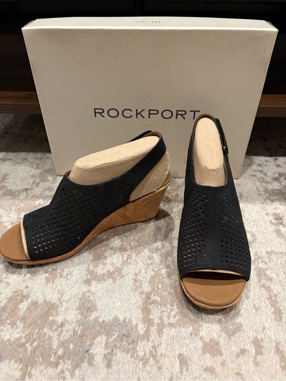 Rockport Women’s Slingback Wedge Sandal (7M)